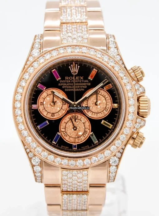 Great Fake Rolex Daytona 116505 Caliber 4130 Automatic Movement 40mm Rose Gold Case Mens/unisex Watch - Image 2