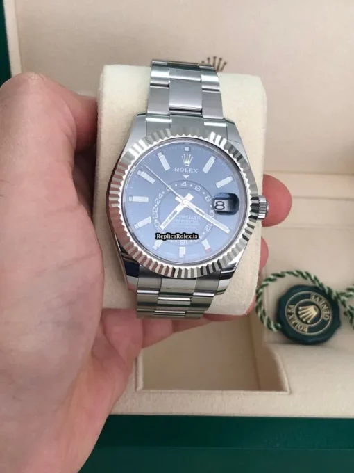 Unique Replicas Rolex Sky-dweller 326934 Caliber 9001 Automatic Movement 42mm Steel Case Mens/unisex Watch - Image 3
