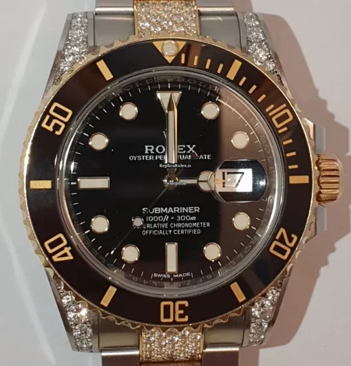 Great Replica Rolex Submariner Date 116613ln Caliber 3135 Automatic Movement 40mm Gold/steel Case Mens/unisex Watch