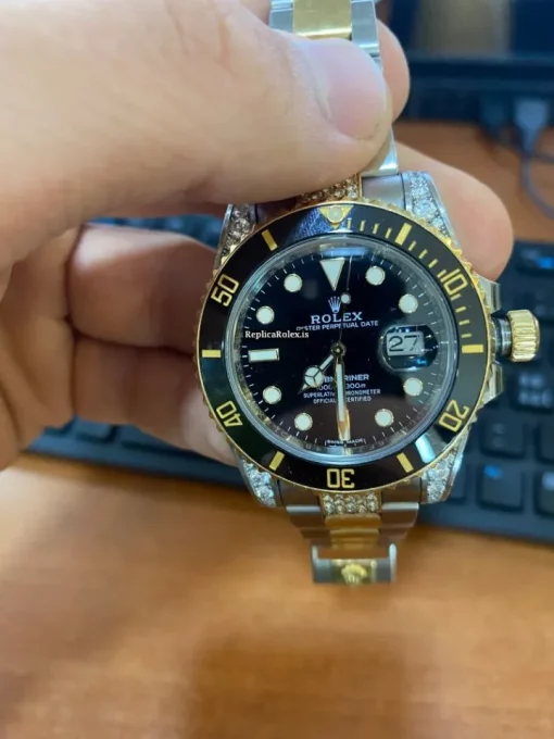 Great Replica Rolex Submariner Date 116613ln Caliber 3135 Automatic Movement 40mm Gold/steel Case Mens/unisex Watch - Image 7