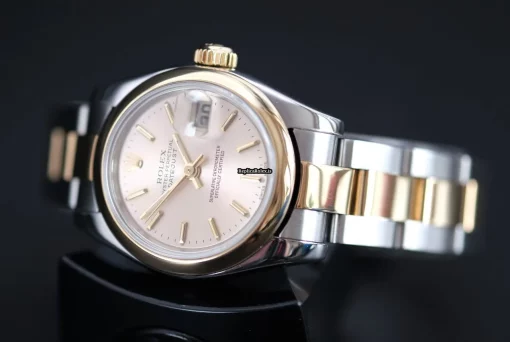 Epic Knockoff Rolex Lady-datejust 179163 Caliber 2235 Automatic Movement 26mm Gold/steel Case Womens Watch - Image 2