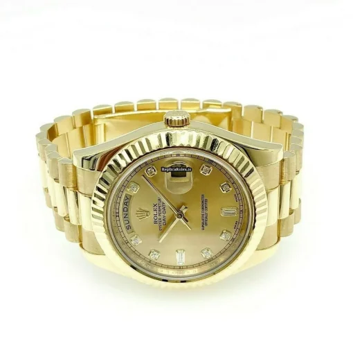 Fine Fakes Rolex Day-date II 218238 Caliber 3156 Automatic Movement 41mm Yellow Gold Case Mens/unisex Watch - Image 3