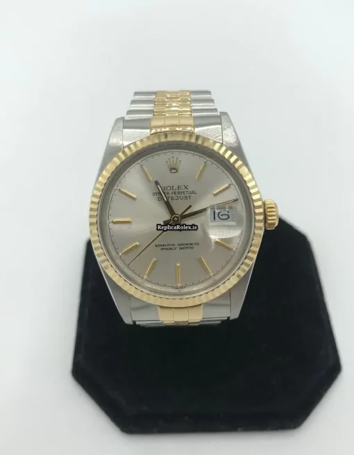 Fine Fake Rolex Datejust 16013 Caliber 3035 Automatic Movement 36mm Gold/steel Case Mens/unisex Watch