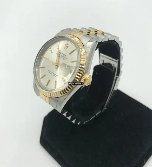 Fine Fake Rolex Datejust 16013 Caliber 3035 Automatic Movement 36mm Gold/steel Case Mens/unisex Watch - Image 2