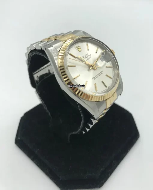 Fine Fake Rolex Datejust 16013 Caliber 3035 Automatic Movement 36mm Gold/steel Case Mens/unisex Watch - Image 3