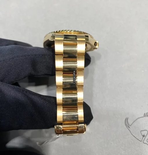 Special Knockoff Rolex Yacht-master 40 16628 Caliber 3135 Automatic Movement 40mm Yellow Gold Case Mens/unisex Watch - Image 5