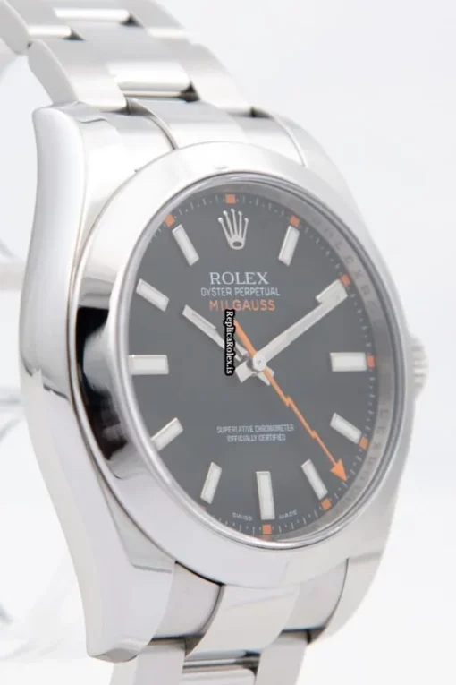 Pleasing Replica Rolex Milgauss 116400 Automatic Movement 40mm Steel Case Mens/unisex Watch - Image 4