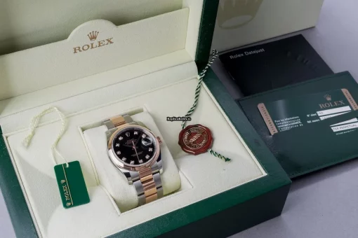 Ideal Replica Rolex Datejust 116201 Automatic Movement 36mm Gold/steel Case Mens/unisex Watch - Image 6