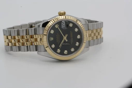 Remarkable Copy Rolex Lady-datejust 178273 Caliber 2235 Automatic Movement 31mm Gold/steel Case Mens/unisex Watch - Image 9