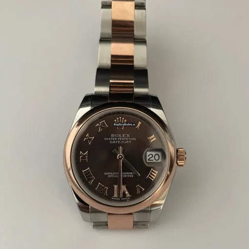 Pleasing Replica Rolex Lady-datejust 178241 Caliber 2235 Automatic Movement 31mm Rose Gold Case Womens Watch - Image 2