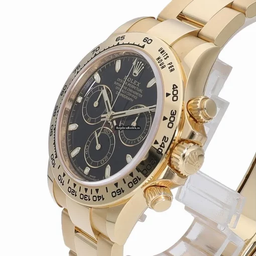 Ideal Replica Rolex Daytona 116508 Caliber 4130 Automatic Movement 40mm Yellow Gold Case Watch - Image 2