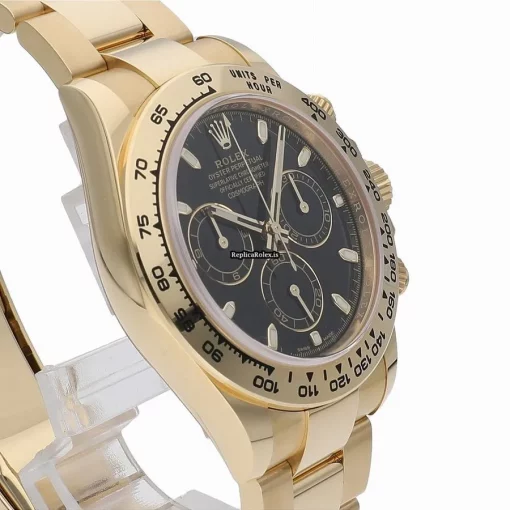 Ideal Replica Rolex Daytona 116508 Caliber 4130 Automatic Movement 40mm Yellow Gold Case Watch - Image 3