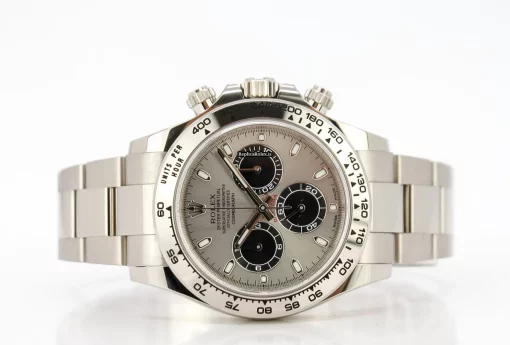 Stylish Replica Rolex Daytona 116509 White Gold Case Watch - Image 3
