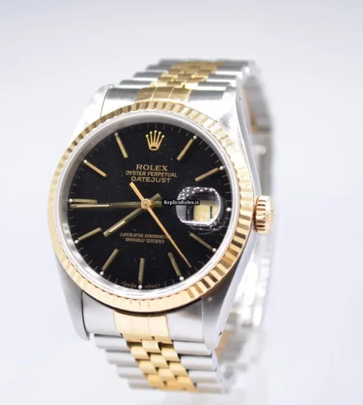 Superior Replica Rolex Datejust 16233 Caliber 3135 Automatic Movement 36mm Gold/steel Case Mens/unisex Watch - Image 2