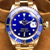 Fantastic Fake Rolex Submariner Date 16618 Caliber 3135 Automatic Movement 40mm Yellow Gold Case Mens/unisex Watch