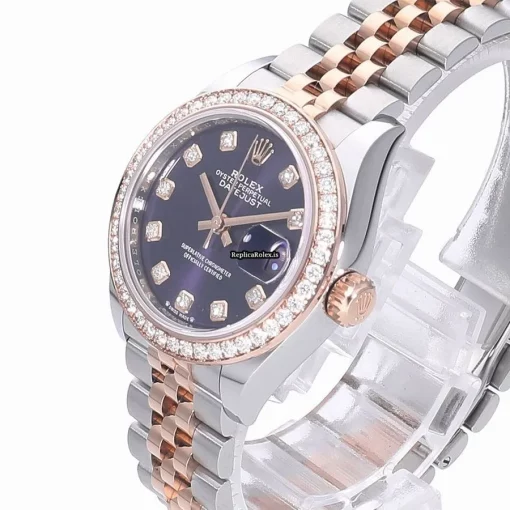 Mind-boggling Replica Rolex Lady-datejust 279381rbr Caliber 2236 Automatic Movement 28mm Gold/steel Case Watch - Image 2