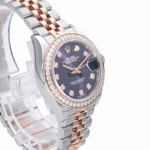 Mind-boggling Replica Rolex Lady-datejust 279381rbr Caliber 2236 Automatic Movement 28mm Gold/steel Case Watch - Image 3