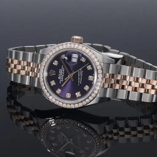 Mind-boggling Replica Rolex Lady-datejust 279381rbr Caliber 2236 Automatic Movement 28mm Gold/steel Case Watch - Image 7