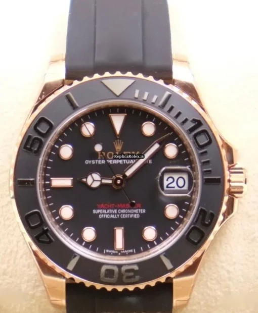 Swiss Replica Rolex Yacht-master 37 268655 Automatic Movement 37mm Rose Gold Case Mens/unisex Watch