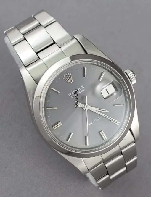 Luxury Fake Rolex Oyster Precision 6694 Caliber 1225 Manual Winding Movement 34x40mm Steel Case Mens/unisex Watch - Image 7