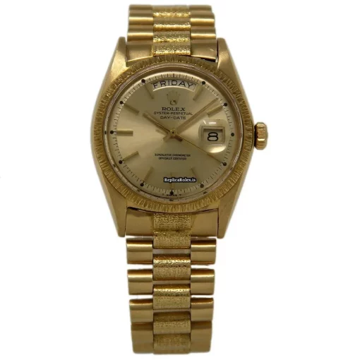 Wholesale Copy Rolex Day-date 1807 Automatic Movement 36mm Yellow Gold Case Mens/unisex Watch - Image 2