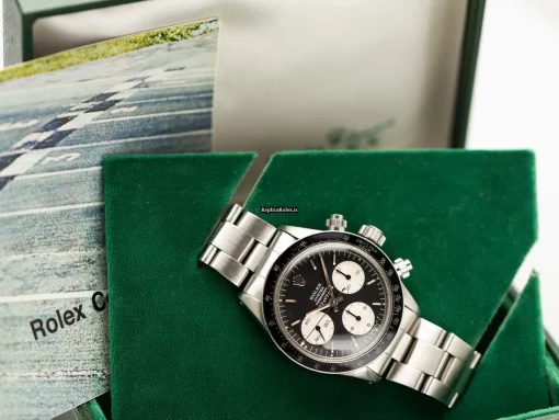 Luxury Replica Rolex Daytona 6263 Valjoux Caliber 727 Manual Winding Movement 37.5mm Steel Case Mens/unisex Watch - Image 8