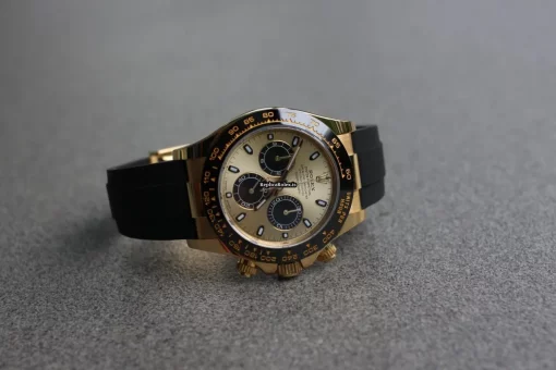 Epic Fake Rolex Daytona 116518ln Caliber 4130 Automatic Movement 40mm Yellow Gold Case Mens/unisex Watch - Image 3