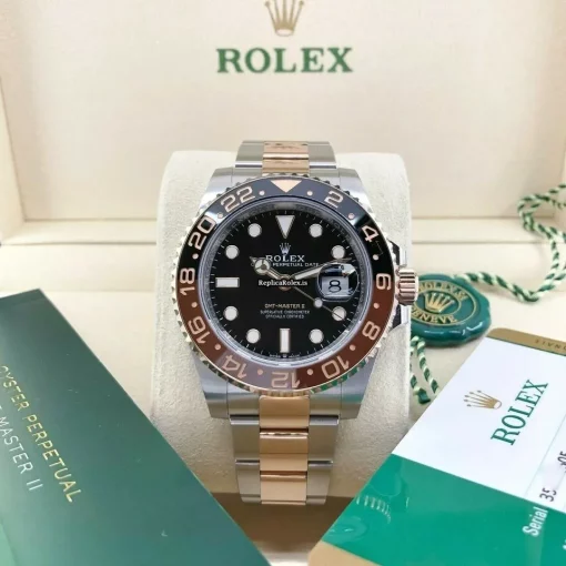 Great Copies Rolex Gmt-master II 126711chnr Caliber 3285 Automatic Movement 40mm Gold/steel Case Mens/unisex Watch
