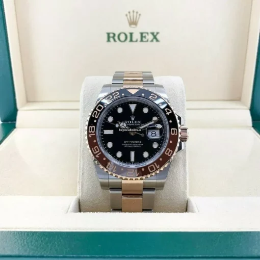 Great Copies Rolex Gmt-master II 126711chnr Caliber 3285 Automatic Movement 40mm Gold/steel Case Mens/unisex Watch - Image 3