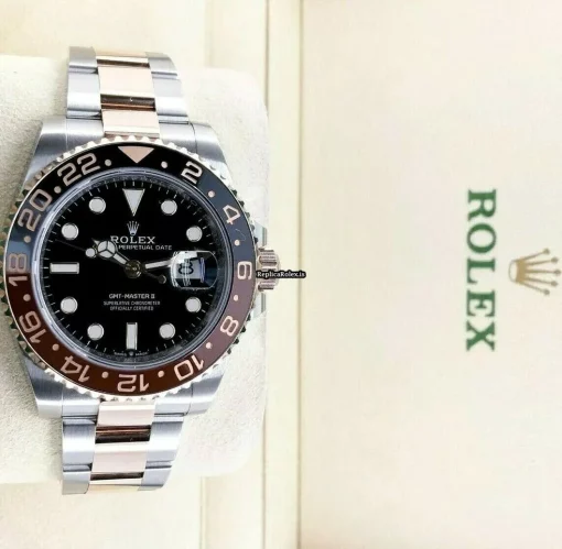 Great Copies Rolex Gmt-master II 126711chnr Caliber 3285 Automatic Movement 40mm Gold/steel Case Mens/unisex Watch - Image 4
