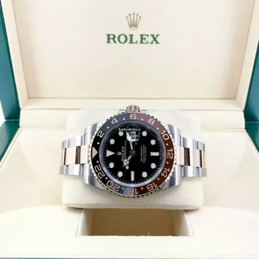 Great Copies Rolex Gmt-master II 126711chnr Caliber 3285 Automatic Movement 40mm Gold/steel Case Mens/unisex Watch - Image 5