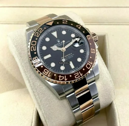 Great Copies Rolex Gmt-master II 126711chnr Caliber 3285 Automatic Movement 40mm Gold/steel Case Mens/unisex Watch - Image 8