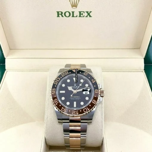 Great Copies Rolex Gmt-master II 126711chnr Caliber 3285 Automatic Movement 40mm Gold/steel Case Mens/unisex Watch - Image 9