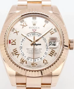 Marvellous Replica Rolex Sky-dweller 326935 Caliber 9001 Automatic Movement 42mm Rose Gold Case Mens/unisex Watch