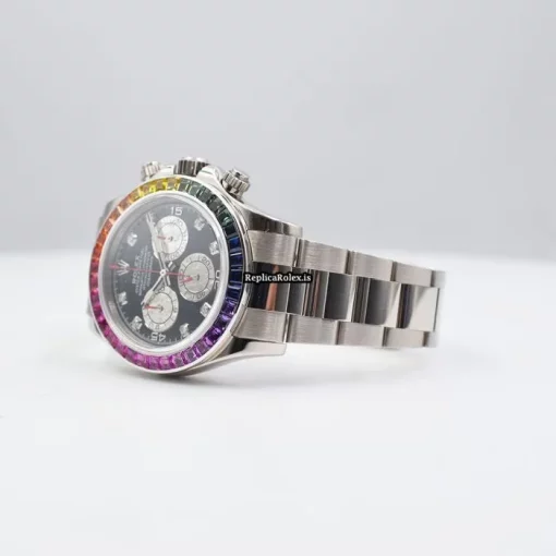 Aaa Replica Rolex Daytona 116509 Caliber 4130 Automatic Movement 40mm White Gold Case Mens/unisex Watch - Image 3