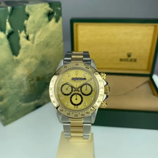 Lovely Replica Rolex Daytona 16523 Caliber 4030 Automatic Movement 40mm Gold/steel Case Mens/unisex Watch - Image 2