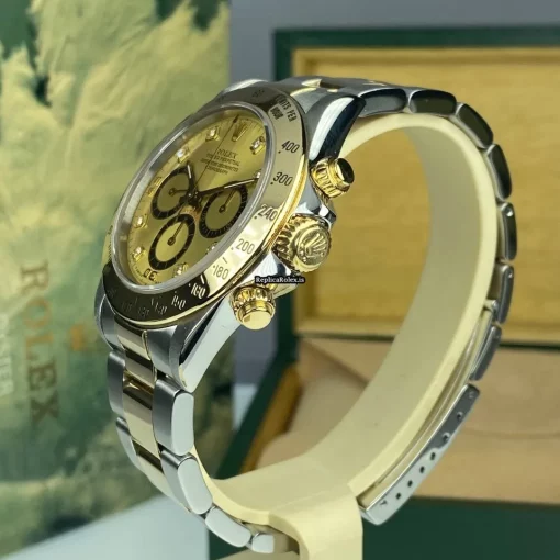Lovely Replica Rolex Daytona 16523 Caliber 4030 Automatic Movement 40mm Gold/steel Case Mens/unisex Watch - Image 6