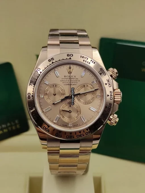 Fantastic Replica Rolex Daytona 116505-0013 Caliber 4130 Automatic Movement 40mm Rose Gold Case Mens/unisex Watch - Image 11