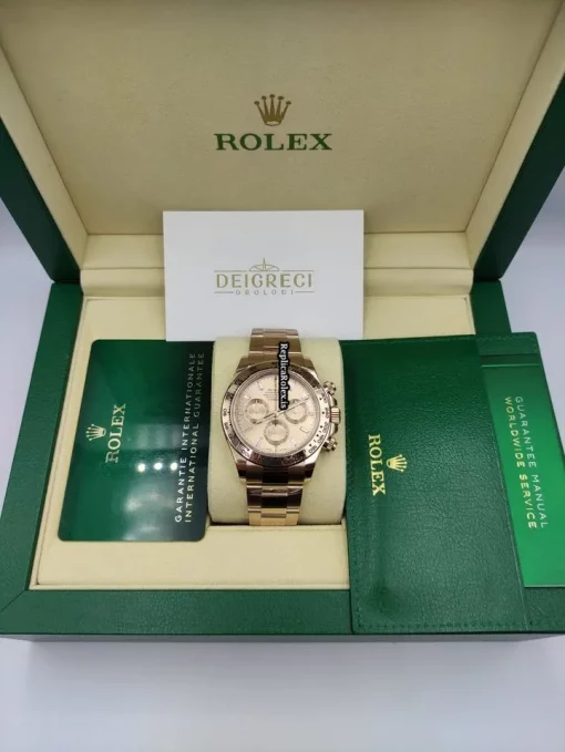 Fantastic Replica Rolex Daytona 116505-0013 Caliber 4130 Automatic Movement 40mm Rose Gold Case Mens/unisex Watch - Image 5