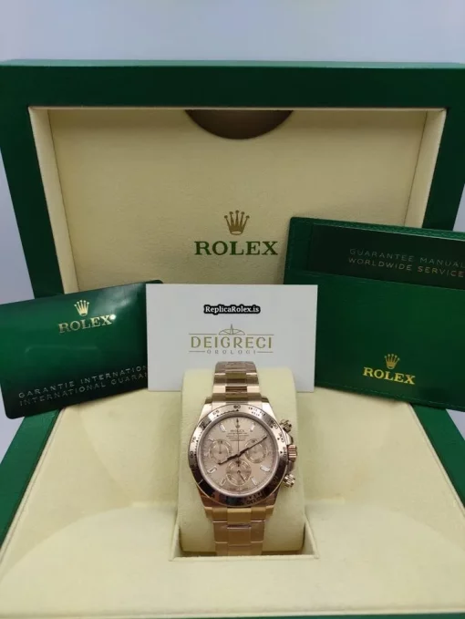 Fantastic Replica Rolex Daytona 116505-0013 Caliber 4130 Automatic Movement 40mm Rose Gold Case Mens/unisex Watch - Image 6