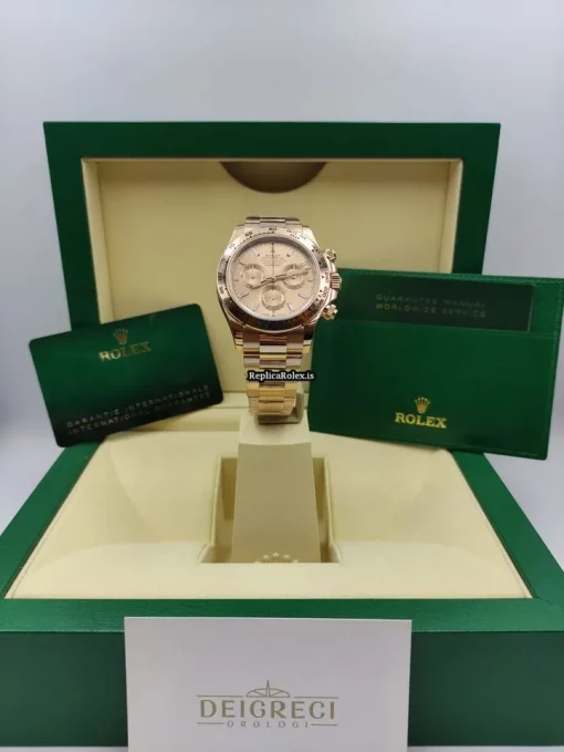 Fantastic Replica Rolex Daytona 116505-0013 Caliber 4130 Automatic Movement 40mm Rose Gold Case Mens/unisex Watch - Image 9