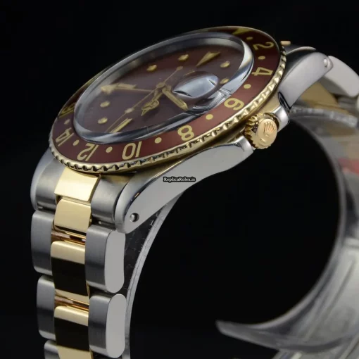 Appealing Clone Rolex Gmt-master 1675 Caliber 1570 Automatic Movement 40mm Gold/steel Case Mens/unisex Watch - Image 15