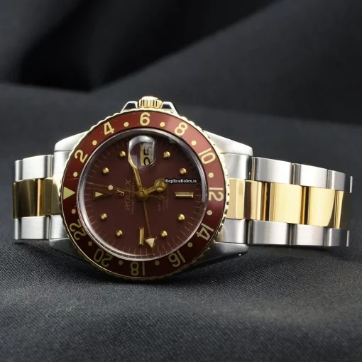 Appealing Clone Rolex Gmt-master 1675 Caliber 1570 Automatic Movement 40mm Gold/steel Case Mens/unisex Watch - Image 6