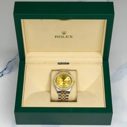 1:1 Replica Rolex Datejust 16013 Automatic Movement 36mm Gold/steel Case Mens/unisex Watch - Image 2