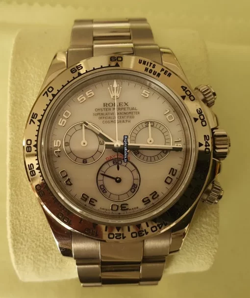 Awesome Replica Rolex Daytona 116509 Caliber 4130 Automatic Movement 40mm White Gold Case Mens/unisex Watch - Image 5