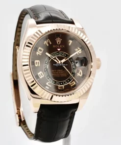 Affordable Replica Rolex Sky-dweller 326135 Caliber 9001 Automatic Movement 42mm Rose Gold Case Mens/unisex Watch