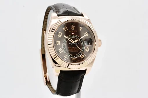 Affordable Replica Rolex Sky-dweller 326135 Caliber 9001 Automatic Movement 42mm Rose Gold Case Mens/unisex Watch
