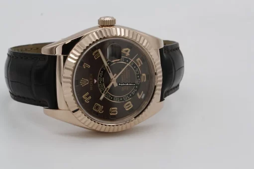 Affordable Replica Rolex Sky-dweller 326135 Caliber 9001 Automatic Movement 42mm Rose Gold Case Mens/unisex Watch - Image 9