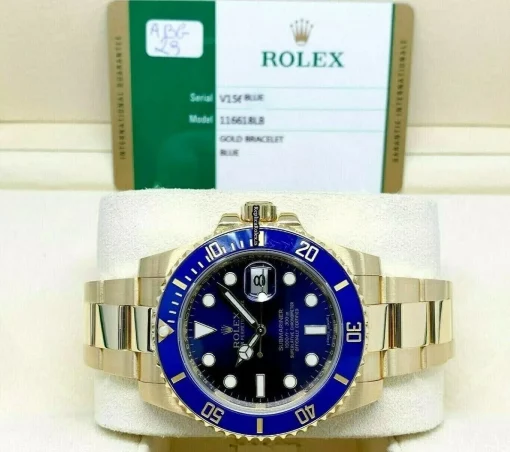 Popular Fakes Rolex Submariner Date 116618lb Caliber 3135 Automatic Movement 40mm Yellow Gold Case Mens/unisex Watch - Image 4