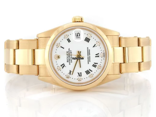 Reliable Copy Rolex Datejust 68248 Automatic Movement 31mm Yellow Gold Case Womens Watch - Image 2